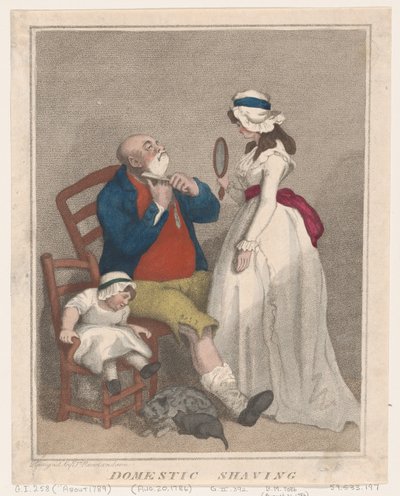 Evde Tıraş, 21 Ağustos 1786., 21 Ağustos 1786. by Thomas Rowlandson