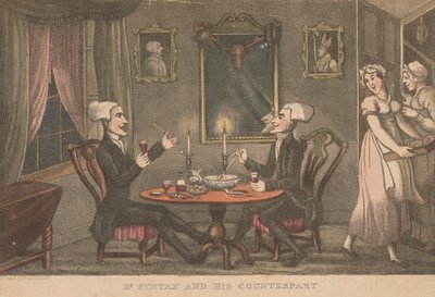 Dr. Syntax ve Muadili by Thomas Rowlandson