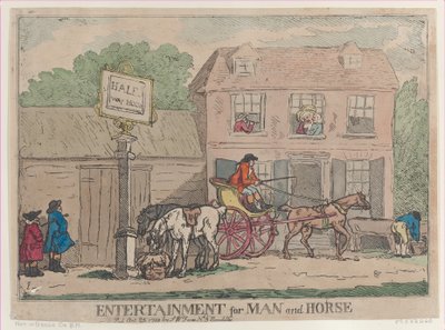 İnsan ve At için Eğlence, 25 Ekim 1788., 25 Ekim 1788. by Thomas Rowlandson