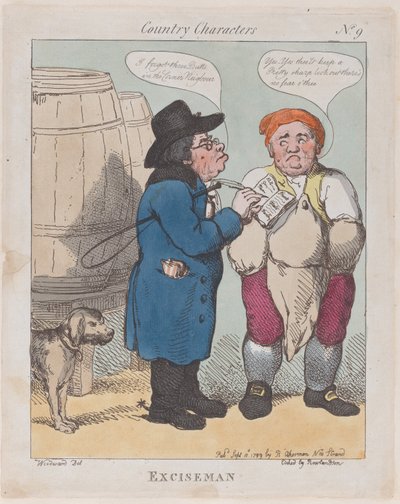 Exciseman, 10 Eylül 1799., 10 Eylül 1799. by Thomas Rowlandson