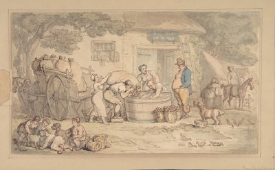 Çiftçilik sahnesi, 1780-1827. by Thomas Rowlandson