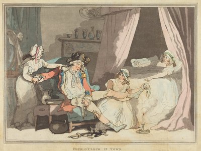 Kasabada saat dört by Thomas Rowlandson