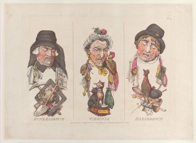 Cenaze hizmetleri, Virginia Hazards, 15 Ağustos 1800. 15 Ağustos 1800 by Thomas Rowlandson