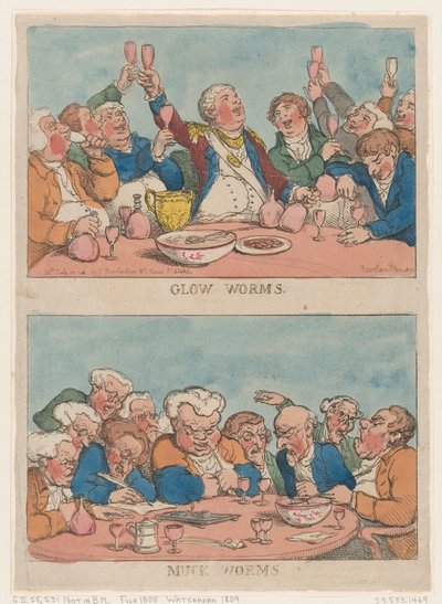 Kızdırma Solucanları, Muck Solucanları, 1812., 1812. by Thomas Rowlandson