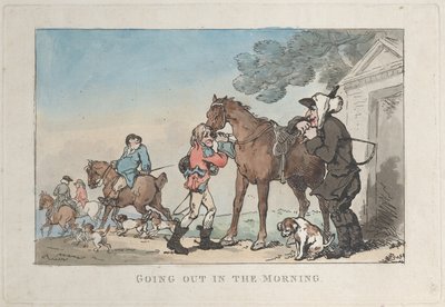 Sabah Dışarı Çıkmak, 1787., 1787. by Thomas Rowlandson