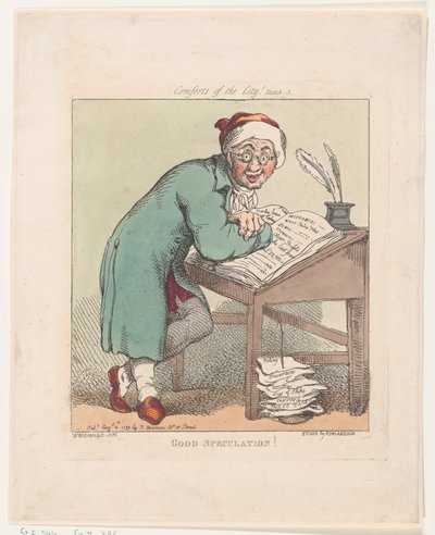 İyi Spekülasyon!, 10 Ağustos 1799., 10 Ağustos 1799. by Thomas Rowlandson