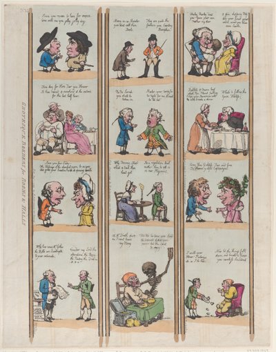 Odalar ve Salonlar için Grotesk Sınırlar, Levha 15, 1799., 1799. by Thomas Rowlandson