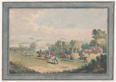 Tavşan Avı, 1 Şubat 1789., 1 Şubat 1789. by Thomas Rowlandson