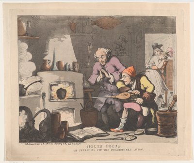 Hokus Pokus veya Felsefe Taşını Aramak, 12 Mart 1800., 12 Mart 1800. by Thomas Rowlandson