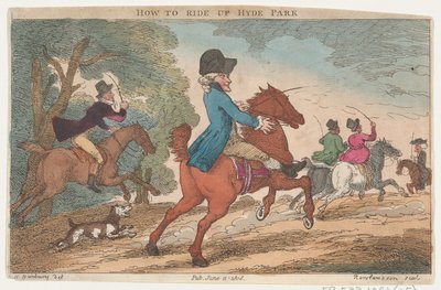 Hyde Park'a Nasıl Binilir, 11 Haziran 1808., 11 Haziran 1808. by Thomas Rowlandson