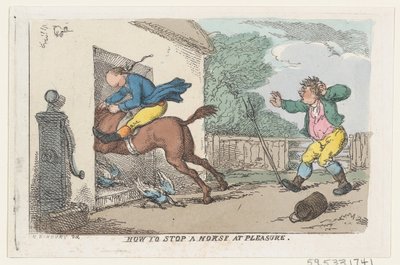 Bir Atı Zevkten Nasıl Durdurursunuz, 1803., 1803. by Thomas Rowlandson