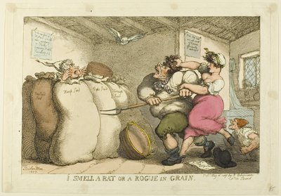 Tahılda Bir Sıçan veya Rogue Kokusu Aldım by Thomas Rowlandson