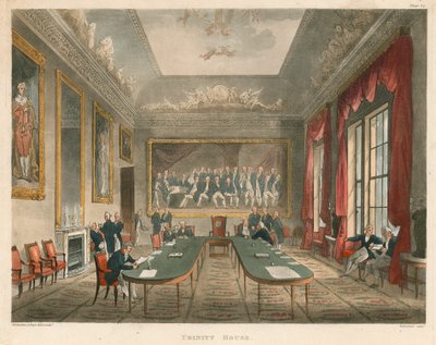 Trinity Evi'nin İçi by Thomas Rowlandson