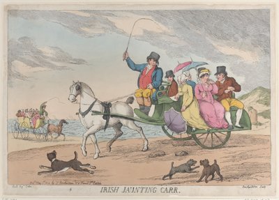 İrlandalı Jaunting Arabası, 1 Mayıs 1814., 1 Mayıs 1814. by Thomas Rowlandson