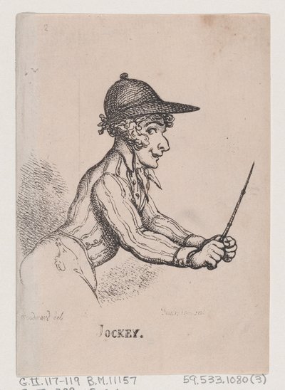 Jokey, Nisan 1808., Nisan 1808. by Thomas Rowlandson