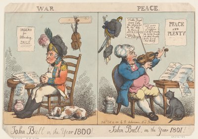 1800 Yılında John Bull! 1801 yılında John Bull!, 12 Ekim 1801., 12 Ekim 1801. by Thomas Rowlandson