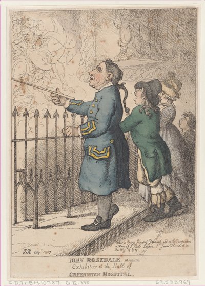 John Rosedale Mariner, Greenwich Hastanesi Salonunda Katılımcı, 26 Nisan 1807., 26 Nisan 1807. by Thomas Rowlandson