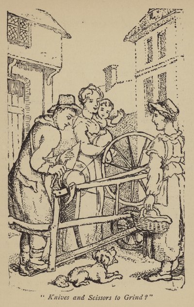 Taşlamak için Bıçak ve Makas? by Thomas Rowlandson