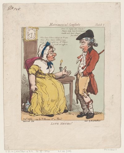 Geç Saatler!, 1 Ekim 1799., 1 Ekim 1799. by Thomas Rowlandson