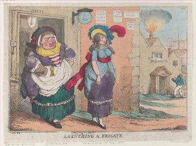 Fırkateyn fırlatma, [1 Şubat 1809], yeniden yazdırın., [1 Şubat 1809], yeniden yazdırın. by Thomas Rowlandson