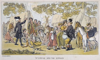 Le docteur et les Gypsies (ou Romanichels) - William Combe, hasta tarafından “” Doktor Sözdizimi