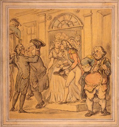 Bir partiden sonra ayrılmak, 18. yüzyılın sonları ve 19. yüzyılın başlarında by Thomas Rowlandson