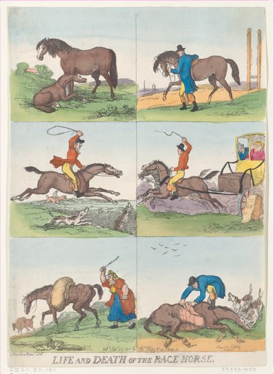 Yarış Atının Yaşamı ve Ölümü, 25 Eylül 1811., 25 Eylül 1811. by Thomas Rowlandson