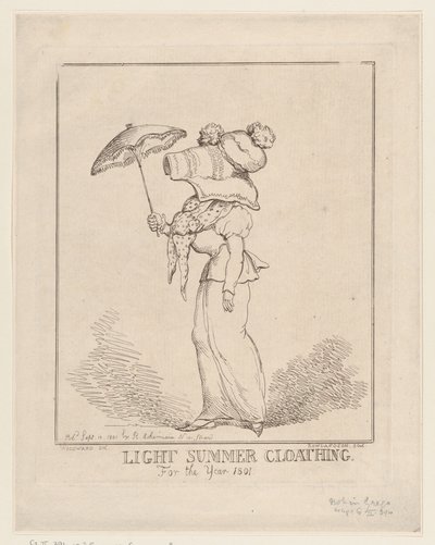 Hafif Yaz Giysileri [sic], 10 Eylül 1801., 10 Eylül 1801. by Thomas Rowlandson
