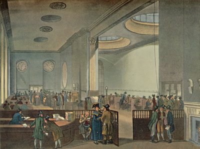'Lloyd's Abonelik Odaları Rowlandson Tarafından 1800'de Görüldüğü Gibi', 1928 by Thomas Rowlandson