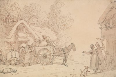 Çuvalları Sepete Yükleme by Thomas Rowlandson