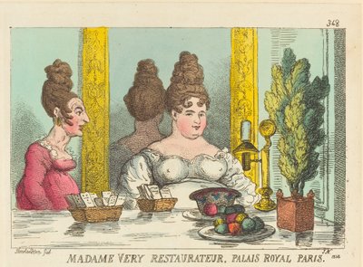 Madam Çok Lokantacı, Palais Royal Paris by Thomas Rowlandson
