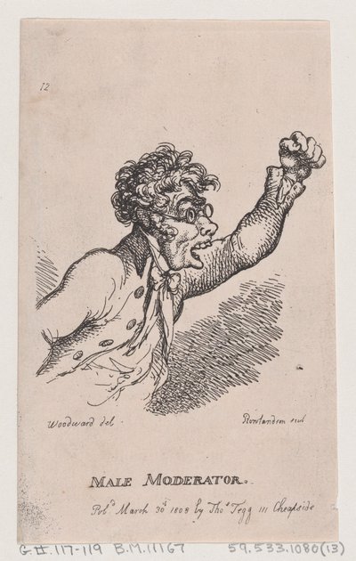 Erkek Moderatör, 30 Mart 1808., 30 Mart 1808. by Thomas Rowlandson