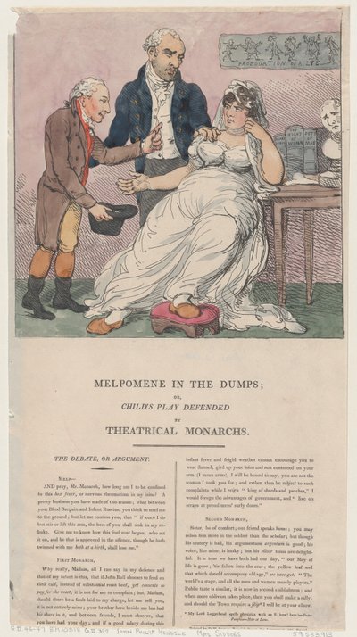 Çöplüklerdeki Melpomene veya Teatral Hükümdarlar Tarafından Savunan Çocuk Oyunu, 1804., 1804. by Thomas Rowlandson