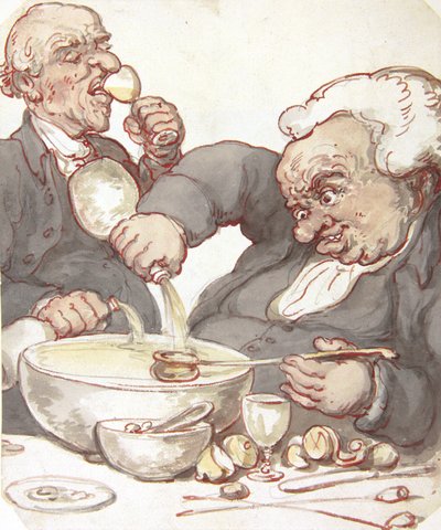 Yumruğu Karıştırmak (mürekkep ve kurşun kalemle suluboya) by Thomas Rowlandson