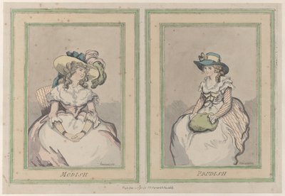 Modish ve Prudish, 1 Aralık 1791., 1 Aralık 1791. by Thomas Rowlandson