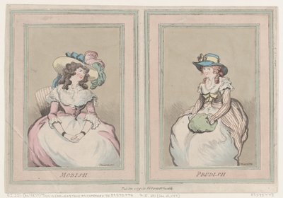 Modish ve Prudish, 1 Aralık 1791., 1 Aralık 1791. by Thomas Rowlandson