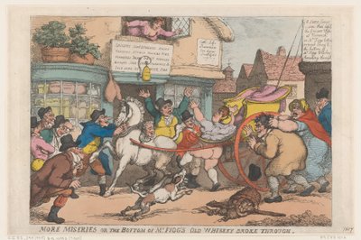 Daha Fazla Sefalet: Bay Figg'in Eski Viskisinin Dibi Geçti, 1807., 1807. by Thomas Rowlandson