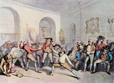 Bay H Angelos Eskrim Akademisi, 1791, 1929 by Thomas Rowlandson