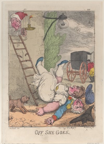 Gidiyor, 1812., 1812. by Thomas Rowlandson