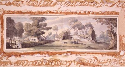 Eski Kilise, Newtown, Wight Adası by Thomas Rowlandson