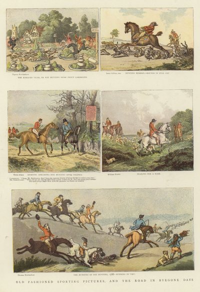 Eski Moda Spor Resimleri by Thomas Rowlandson