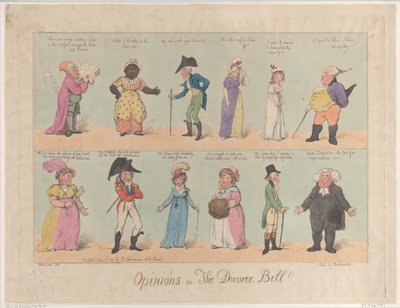 Boşanma Yasası Üzerine Görüşler!!, 2 Haziran 1800., 2 Haziran 1800. by Thomas Rowlandson