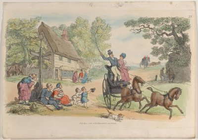 Levha 13, Minyatürde Dünyadan, 1816., 1816. by Thomas Rowlandson