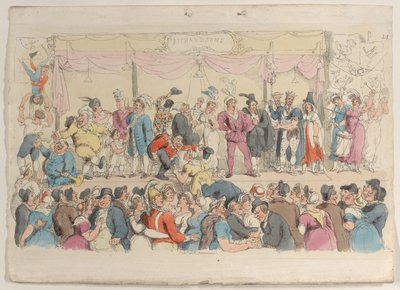 Levha 14: Richardson's Show, World in Minature'dan, 1816., 1816. by Thomas Rowlandson