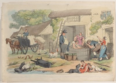 Levha 16, Minyatürde Dünyadan, 1816., 1816. by Thomas Rowlandson