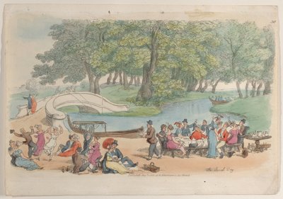 Levha 30: Sosyal Gün, Dünyadan Minyatür, 1816., 1816. by Thomas Rowlandson