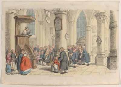 Levha 38, Minyatürde Dünyadan, 1816., 1816. by Thomas Rowlandson