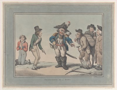 Düelloya hazırlanıyor, 12 Ocak 1795., 12 Ocak 1795. by Thomas Rowlandson