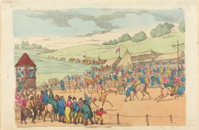 Başlamaya hazırlanıyor by Thomas Rowlandson