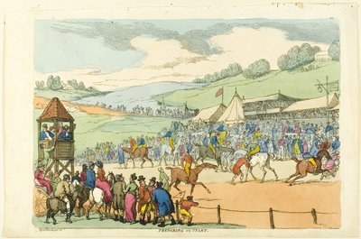 Başlamaya hazırlanıyor by Thomas Rowlandson